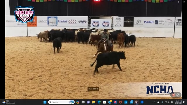 Tim Smith reviews Monty Buntin's video from the 3rd GO of the 2024 NCHA World